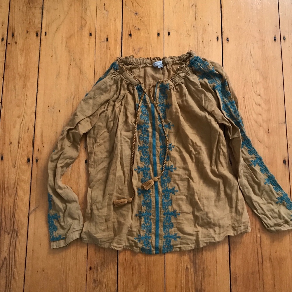 lightweight floral blouse